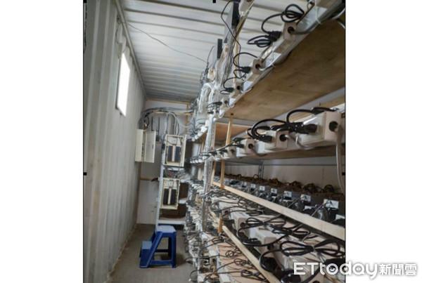 A state-of-the-art mining rig powered by German renewables, showcasing efficient hardware in action